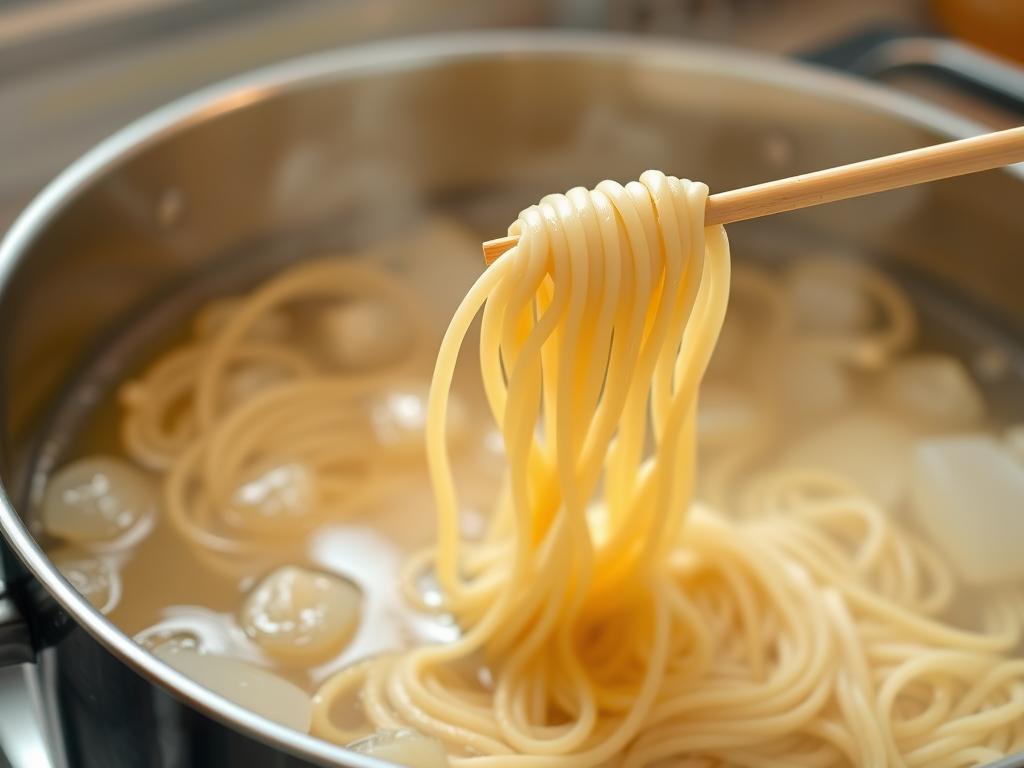 Cooking noodles for Chicken Chow Mein LBC Cooking noodles for Chicken Chow Mein LBC
