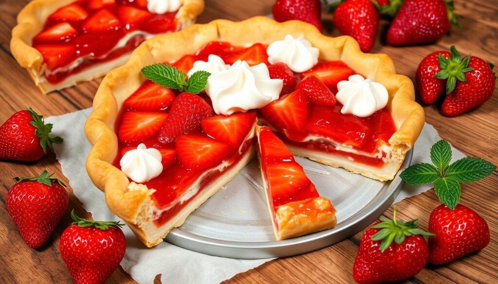 cream cheese strawberry pie