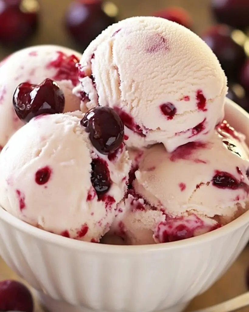 Read more about the article Homemade Cherry Vanilla Ice Cream