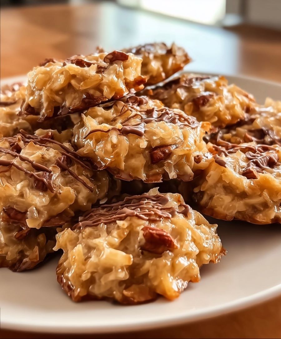 Read more about the article No-Bake Coconut Pecan Praline Cookies